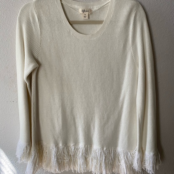 Style and Co fringe flair sweater - Picture 1 of 5